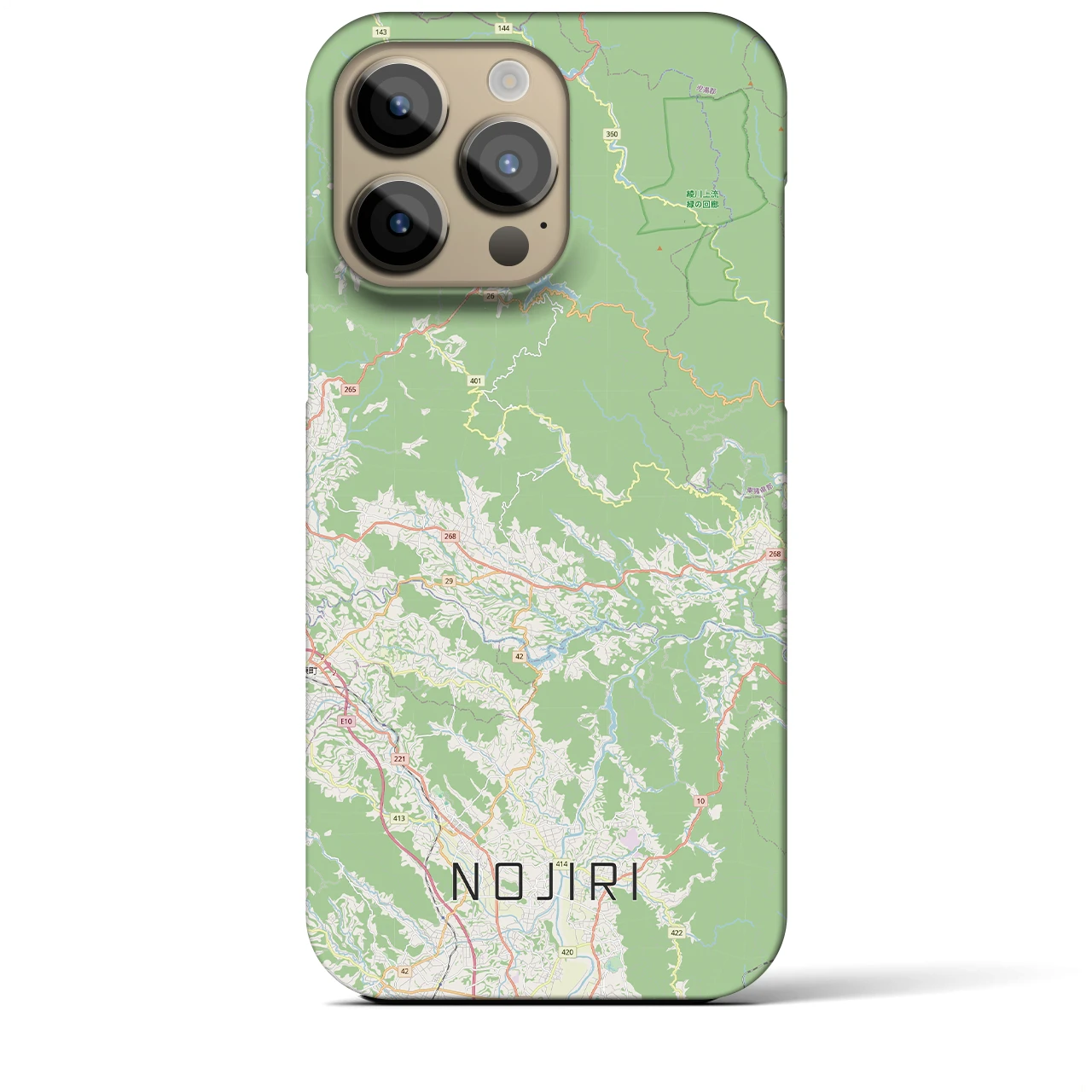 【野尻(宮崎県)】地図柄iPhoneケース(バックカバータイプ)