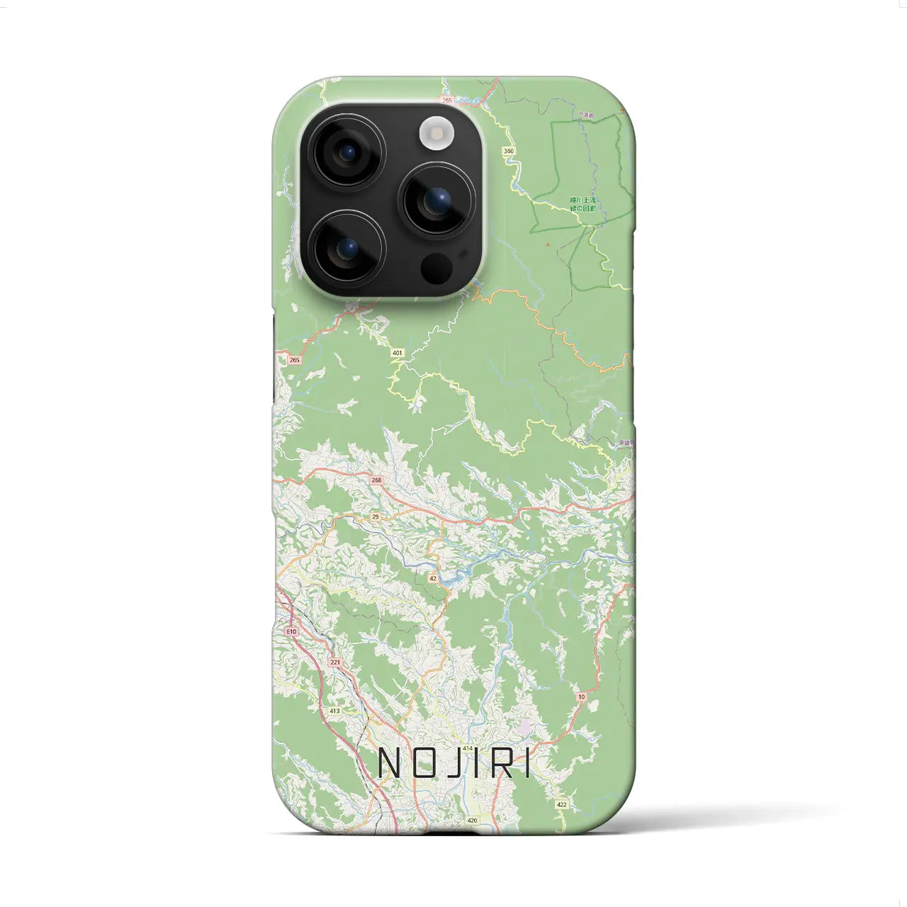 【野尻(宮崎県)】地図柄iPhoneケース(バックカバータイプ)