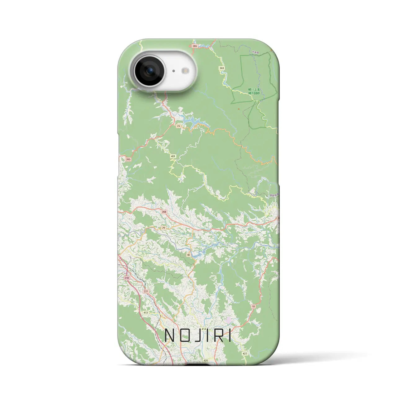 【野尻(宮崎県)】地図柄iPhoneケース(バックカバータイプ)