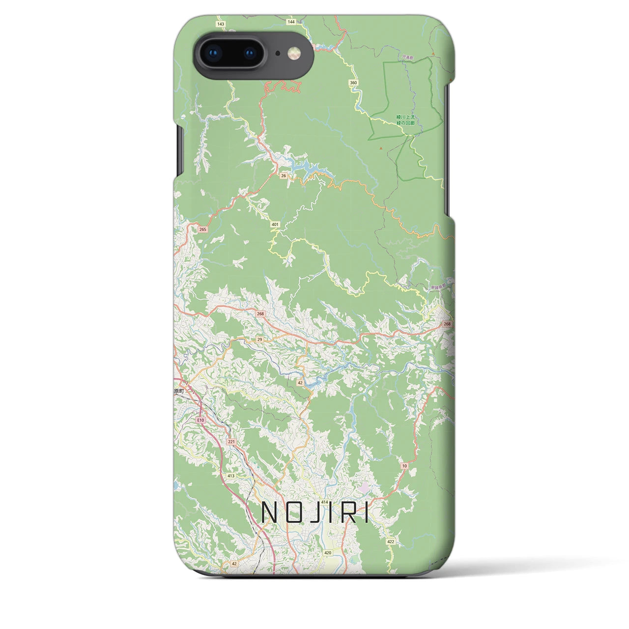 【野尻(宮崎県)】地図柄iPhoneケース(バックカバータイプ)