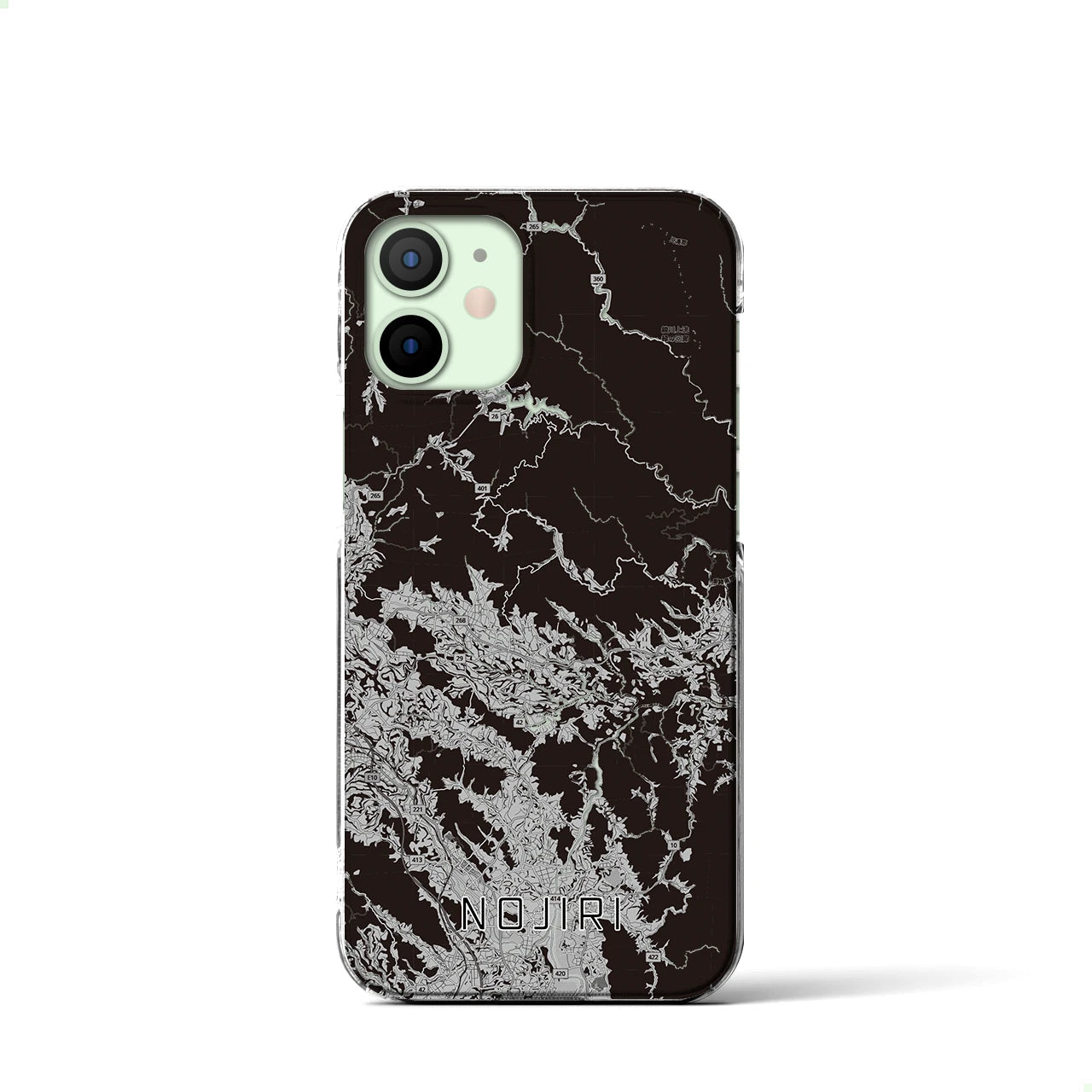 【野尻(宮崎県)】地図柄iPhoneケース(クリアタイプ)