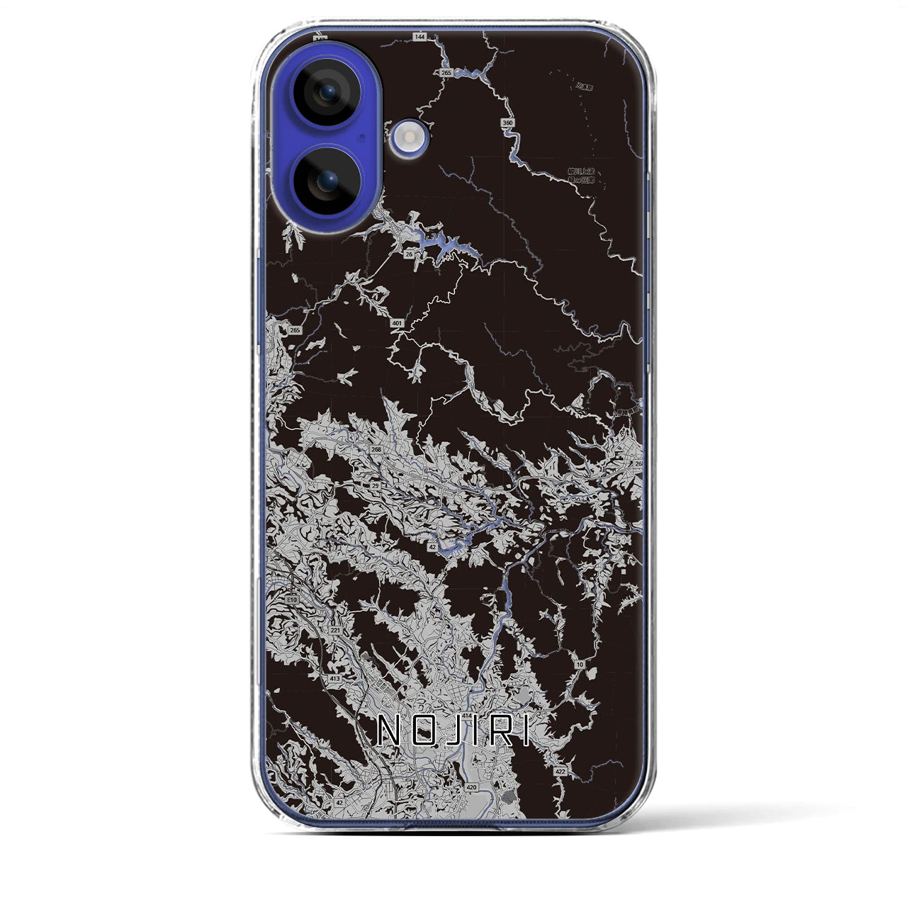 【野尻(宮崎県)】地図柄iPhoneケース(クリアタイプ)