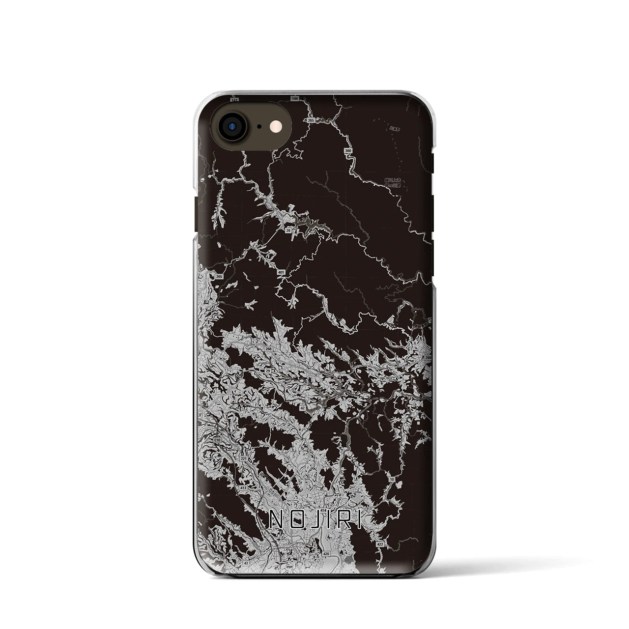 【野尻(宮崎県)】地図柄iPhoneケース(クリアタイプ)