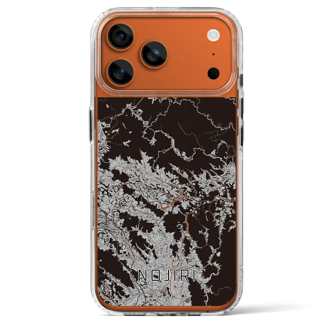 【野尻(宮崎県)】地図柄iPhoneケース(MagSafeタイプ)