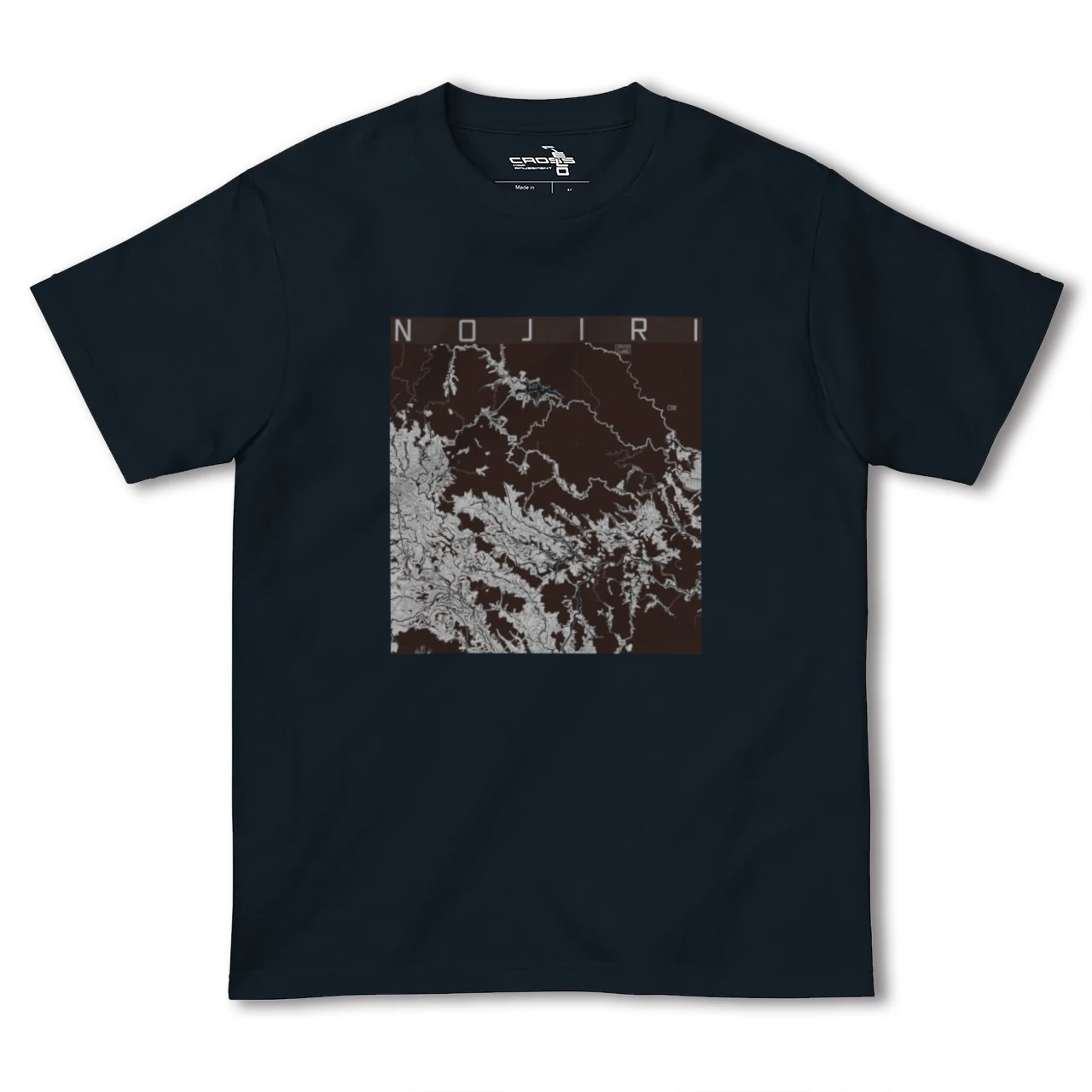 【野尻(宮崎県)】地図柄ヘビーウェイトTシャツ