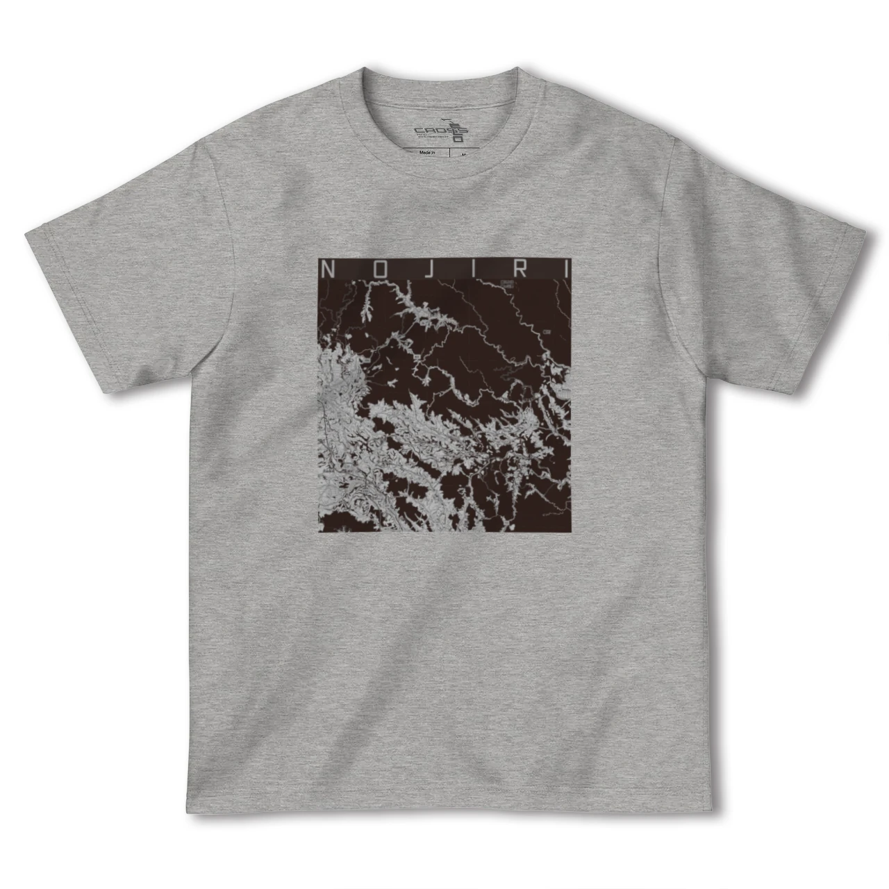 【野尻(宮崎県)】地図柄ヘビーウェイトTシャツ