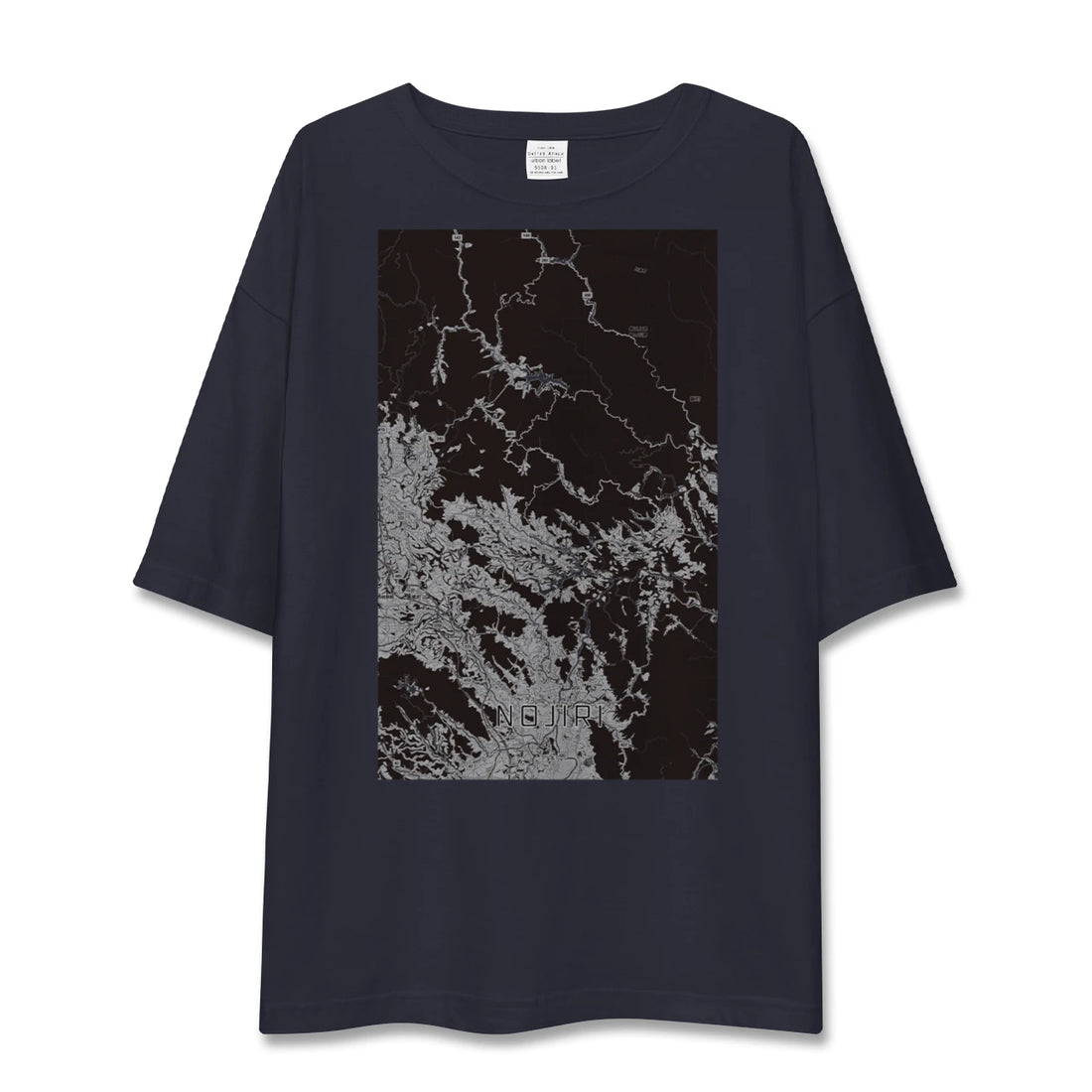 【野尻(宮崎県)】地図柄ビッグシルエットTシャツ