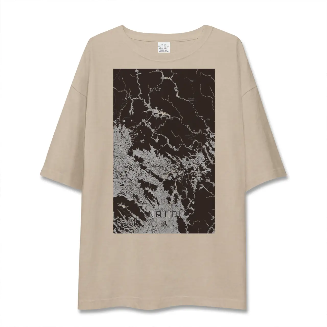 【野尻(宮崎県)】地図柄ビッグシルエットTシャツ