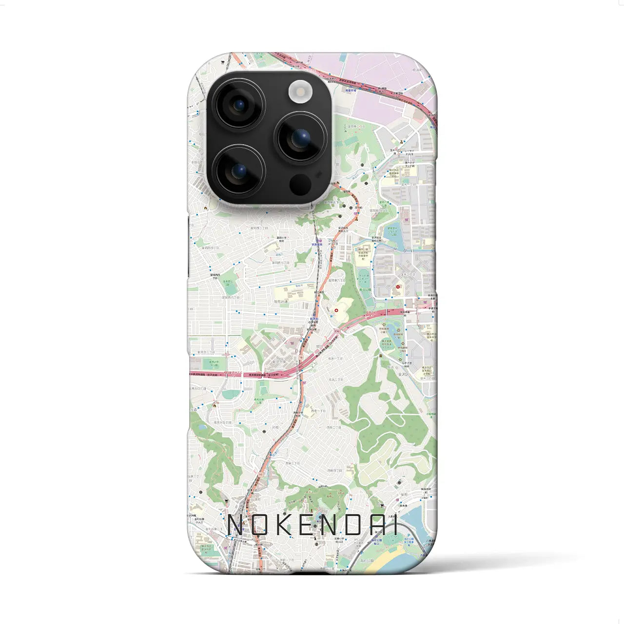 【能見台(神奈川県)】地図柄iPhoneケース(バックカバータイプ)