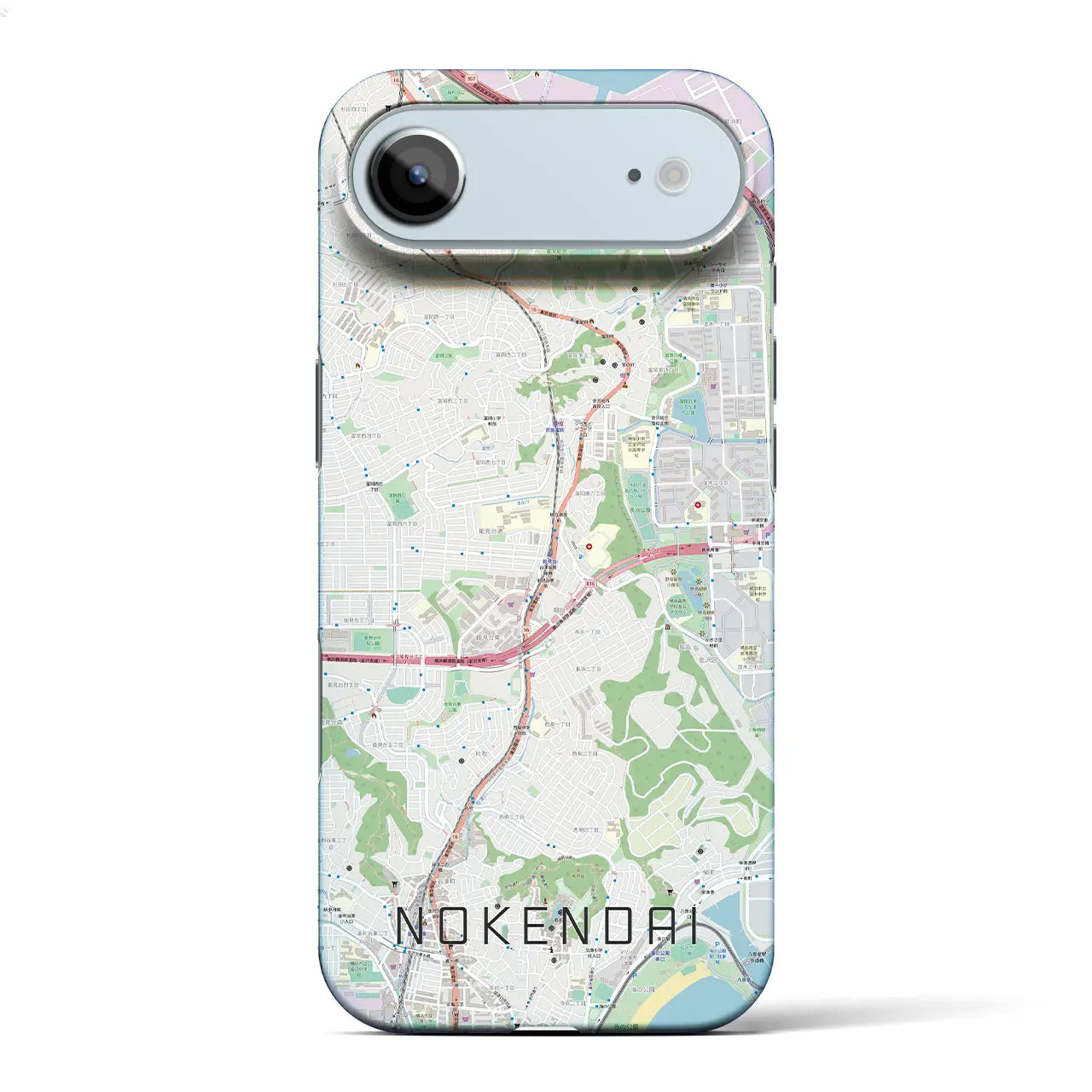 【能見台(神奈川県)】地図柄iPhoneケース(バックカバータイプ)