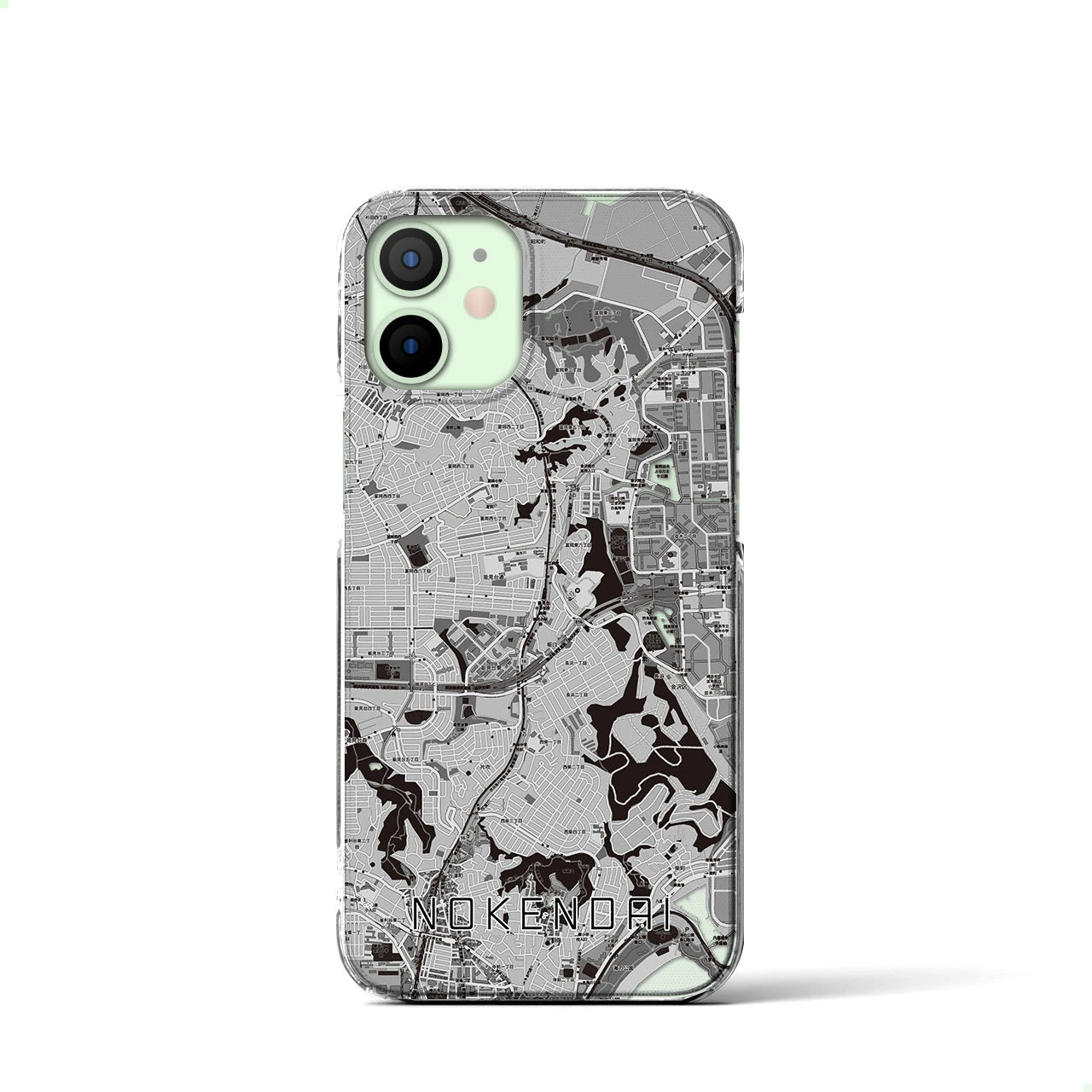 【能見台(神奈川県)】地図柄iPhoneケース(クリアタイプ)