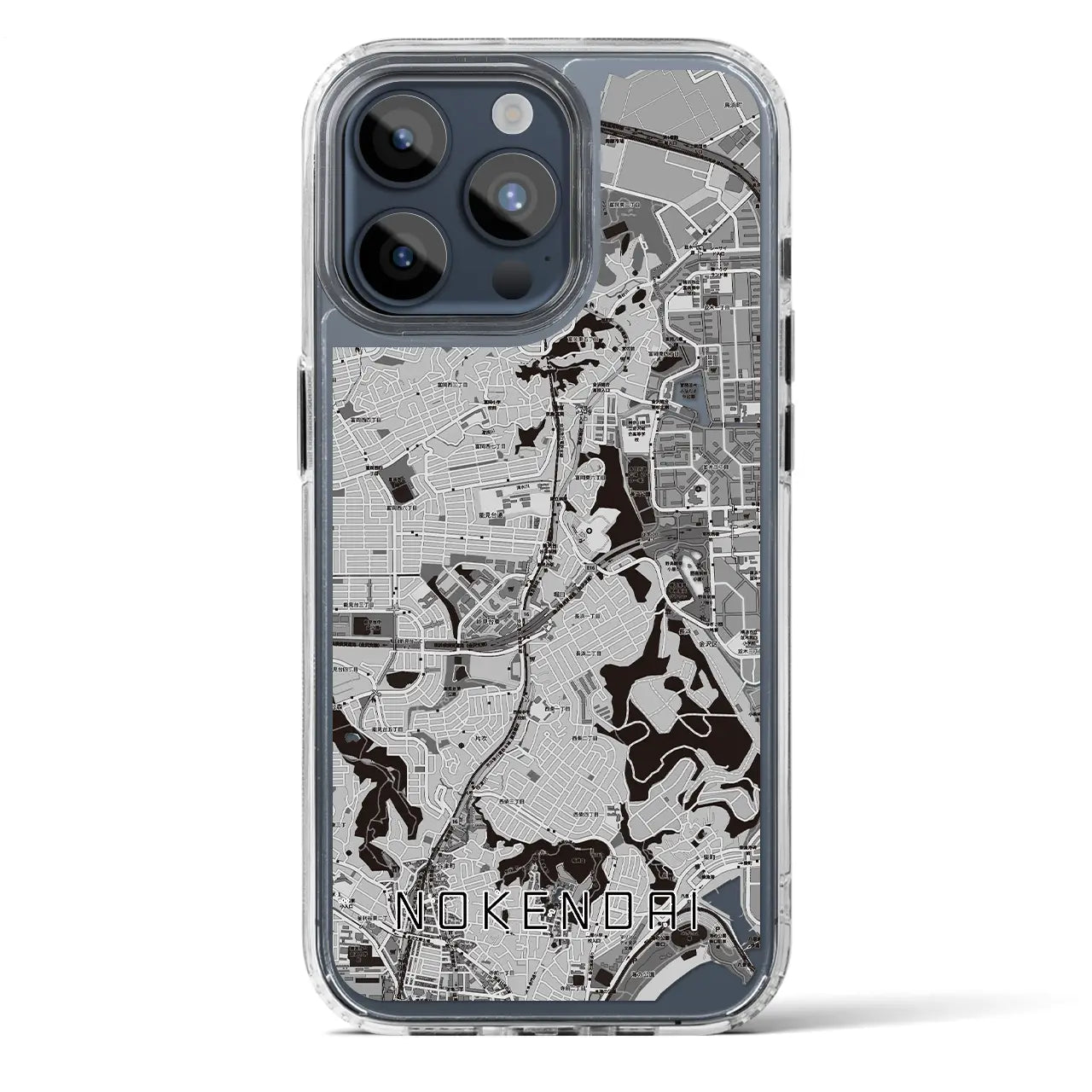 【能見台(神奈川県)】地図柄iPhoneケース(MagSafeタイプ)