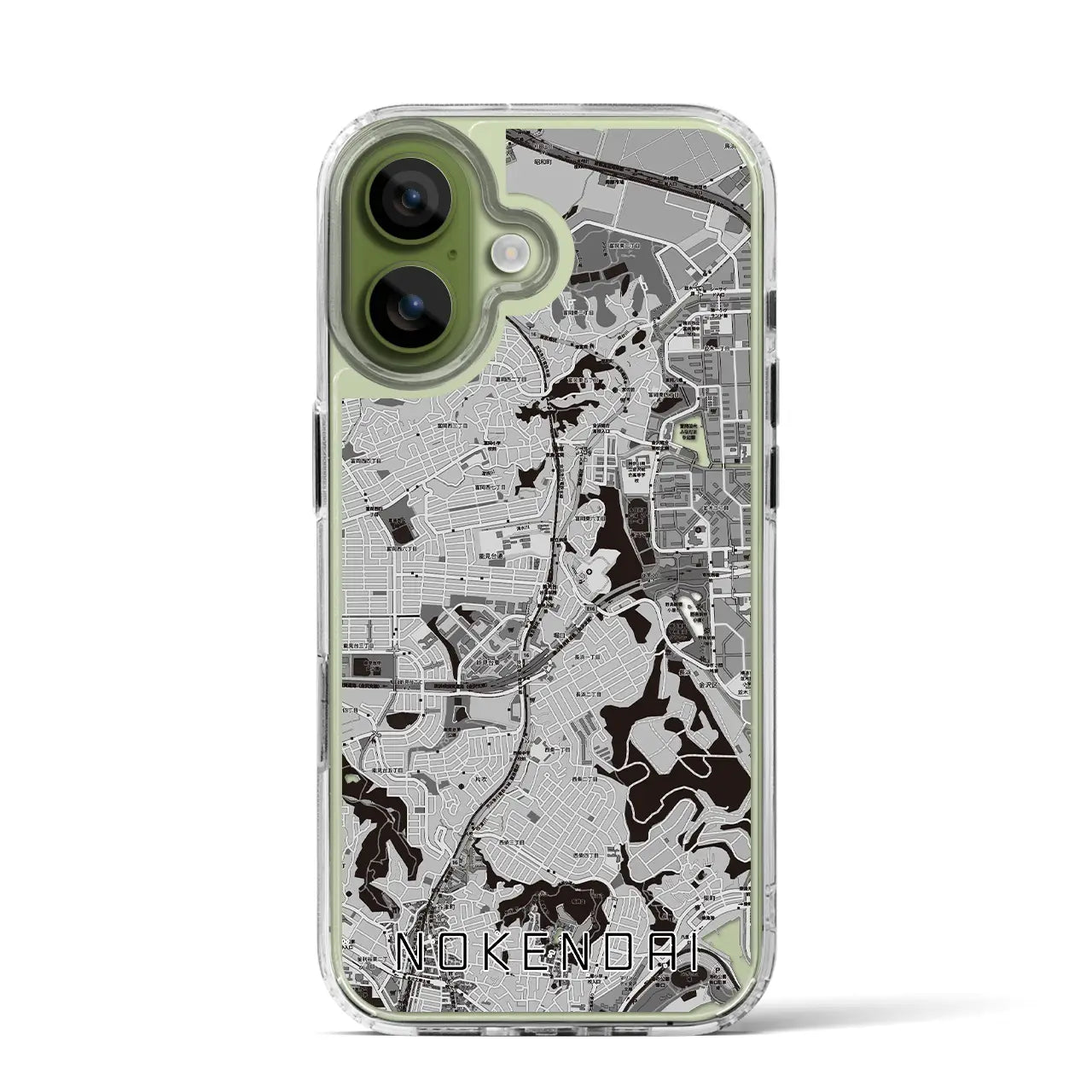 【能見台(神奈川県)】地図柄iPhoneケース(MagSafeタイプ)
