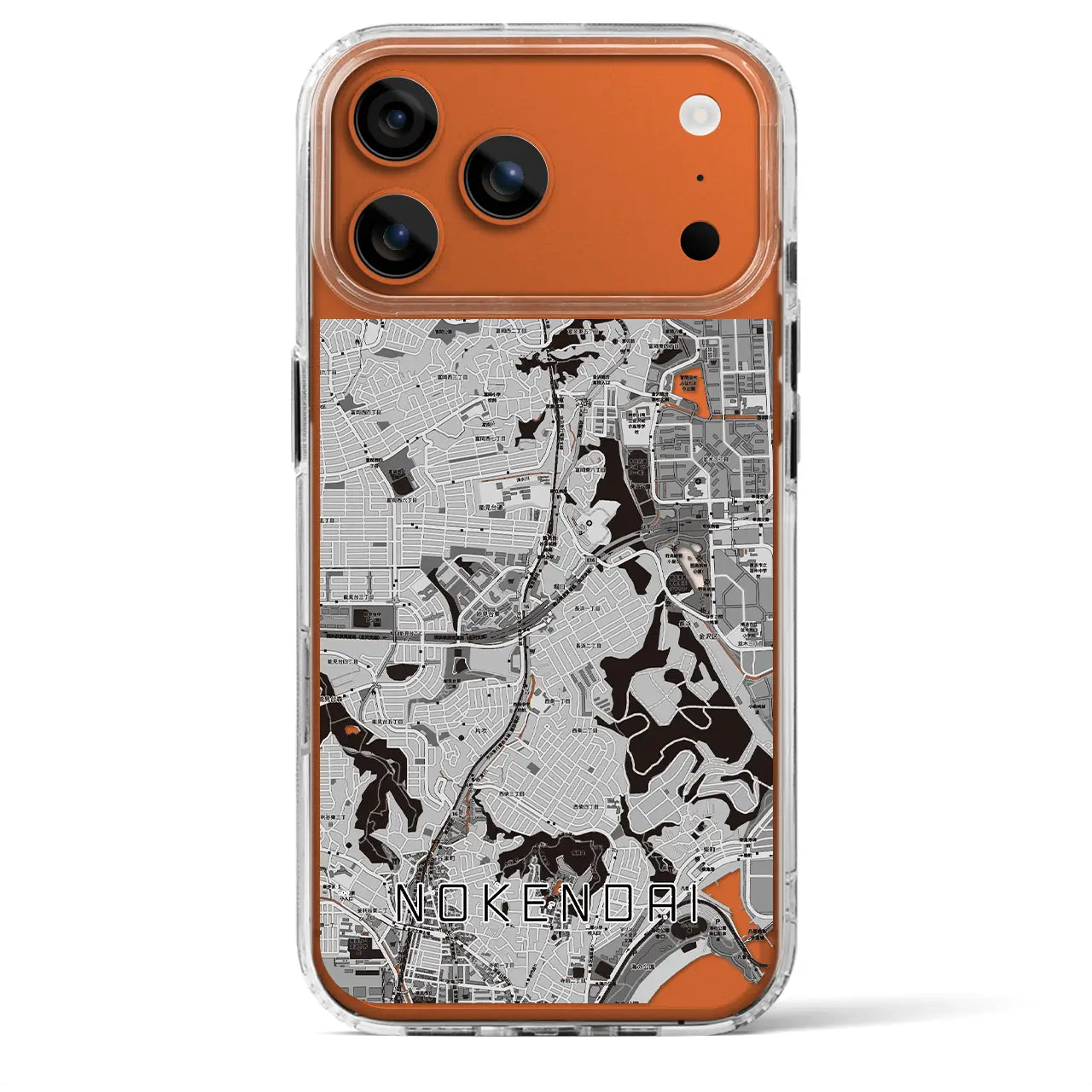 【能見台(神奈川県)】地図柄iPhoneケース(MagSafeタイプ)