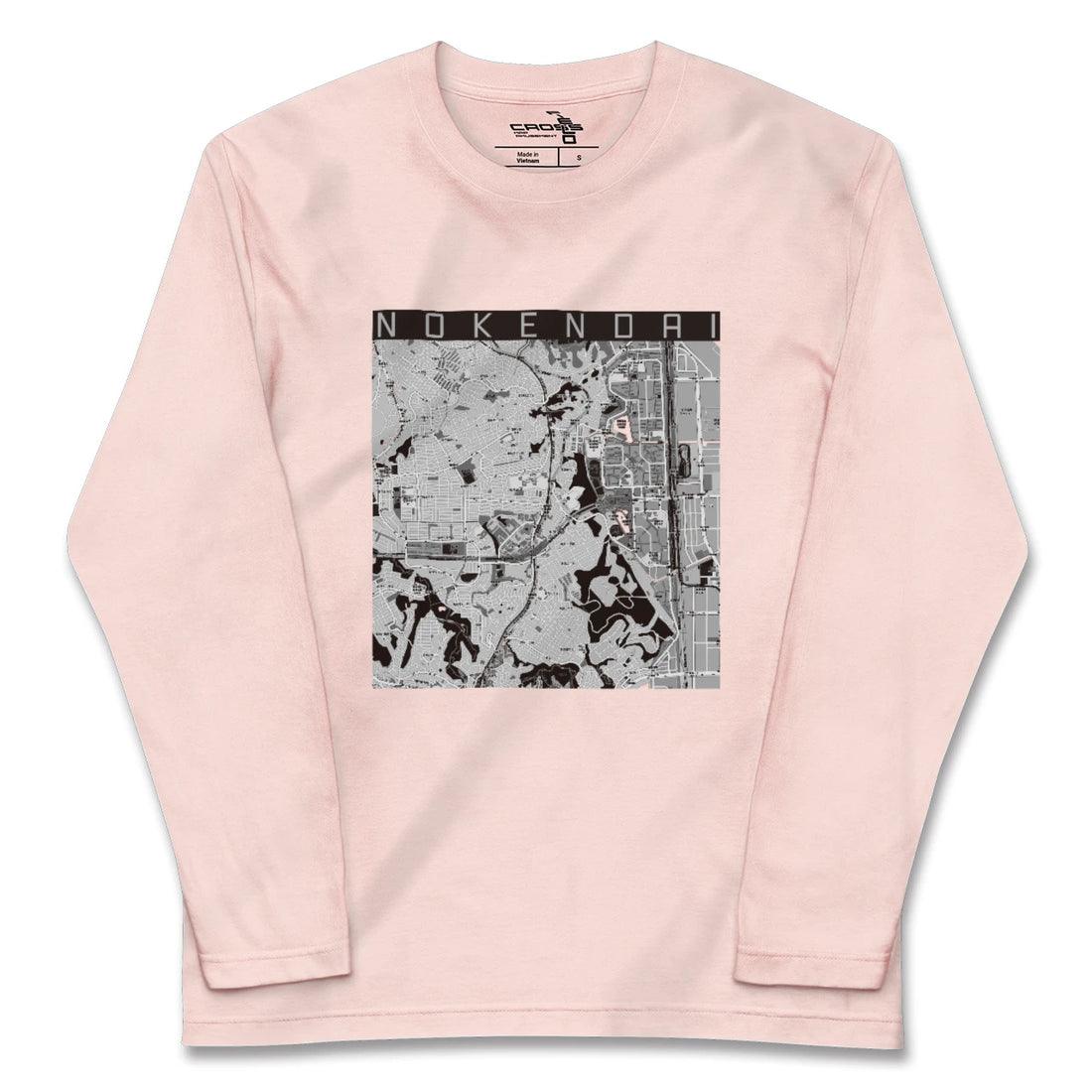 【能見台(神奈川県)】地図柄ロングスリーブTシャツ