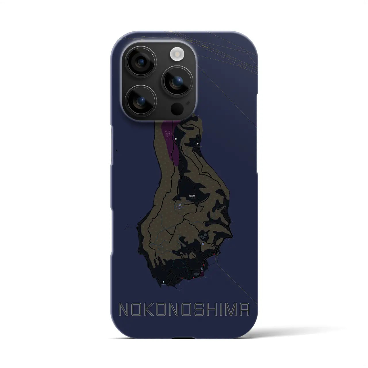 【能古島(福岡県)】地図柄iPhoneケース(バックカバータイプ)