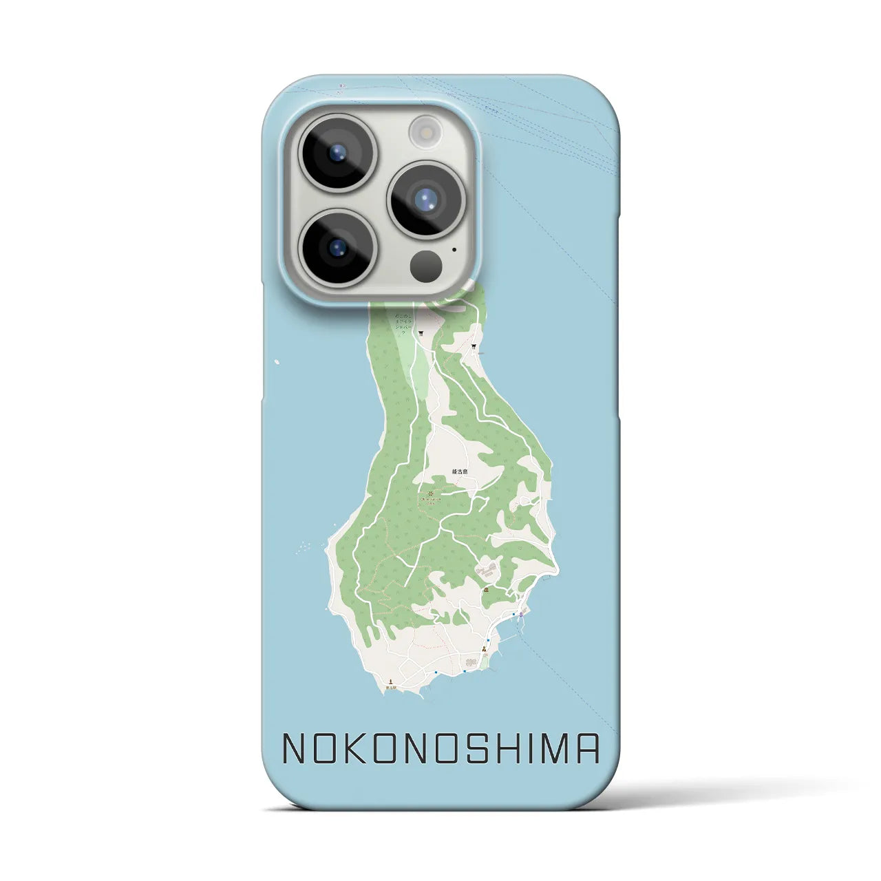 【能古島(福岡県)】地図柄iPhoneケース(バックカバータイプ)