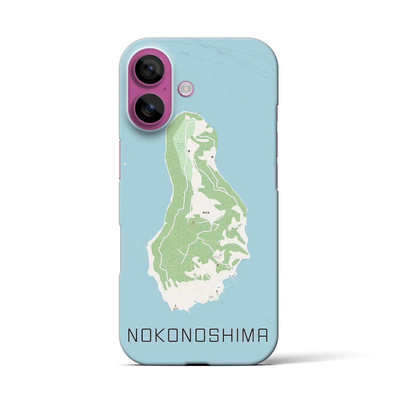 【能古島(福岡県)】地図柄iPhoneケース(バックカバータイプ)