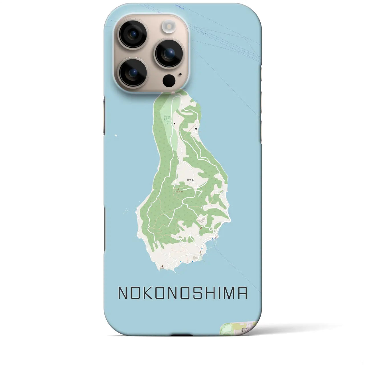 【能古島(福岡県)】地図柄iPhoneケース(バックカバータイプ)