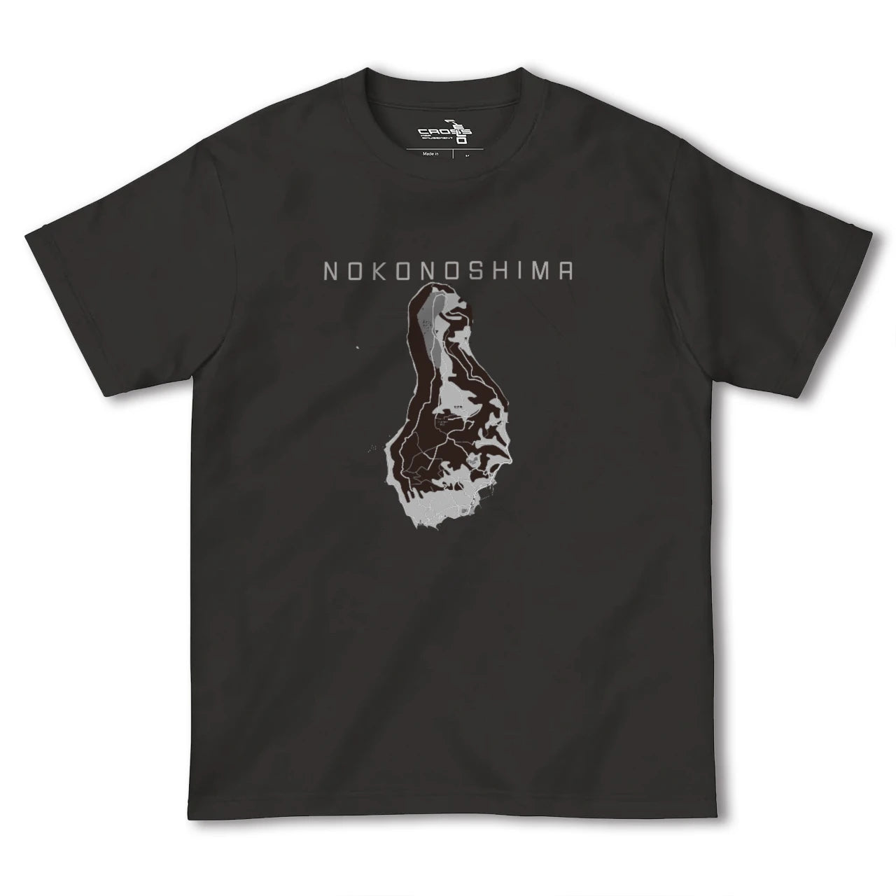 【能古島(福岡県)】地図柄ヘビーウェイトTシャツ