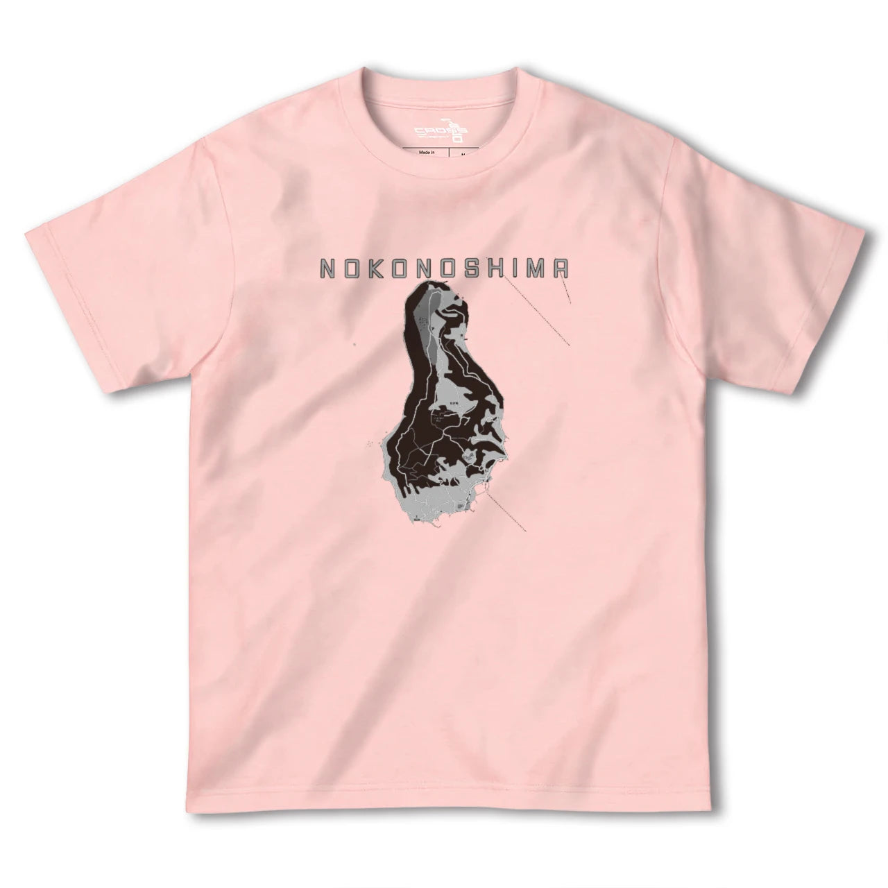 【能古島(福岡県)】地図柄ヘビーウェイトTシャツ