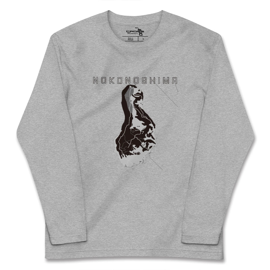 【能古島(福岡県)】地図柄ロングスリーブTシャツ