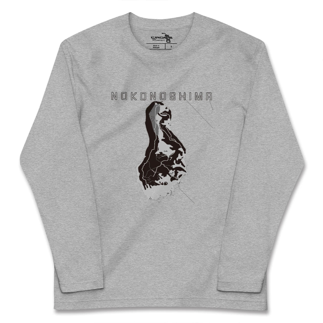 【能古島(福岡県)】地図柄ロングスリーブTシャツ