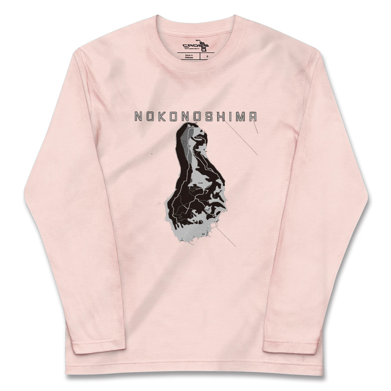 【能古島(福岡県)】地図柄ロングスリーブTシャツ
