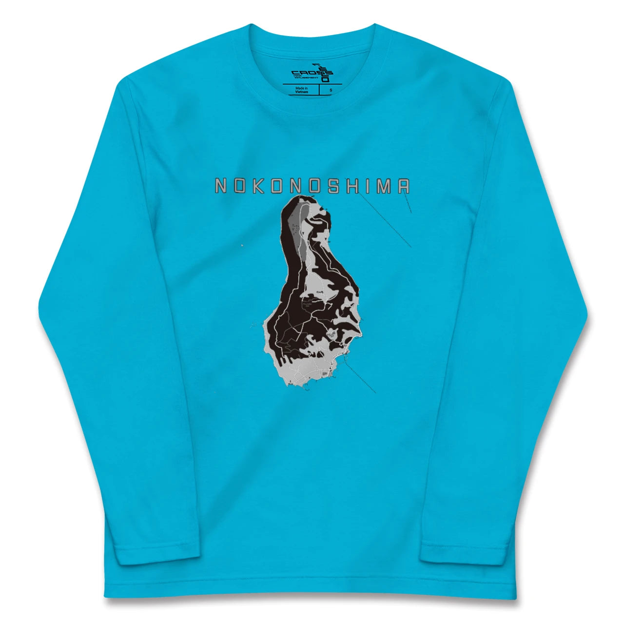 【能古島(福岡県)】地図柄ロングスリーブTシャツ