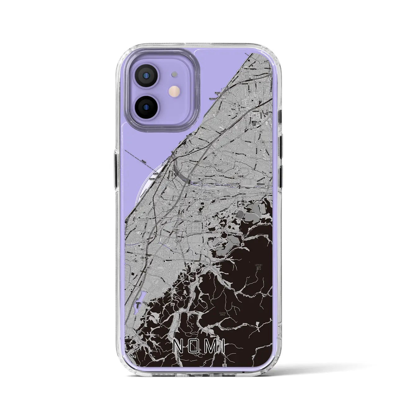【能美(石川県)】地図柄iPhoneケース(MagSafeタイプ)