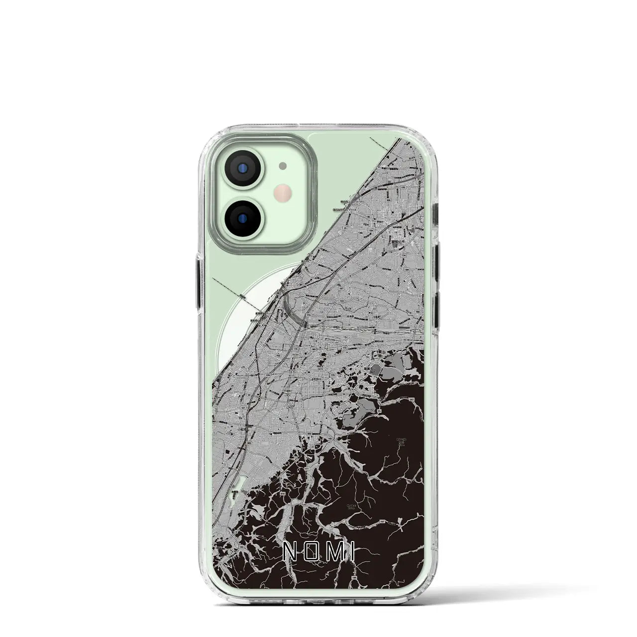 【能美(石川県)】地図柄iPhoneケース(MagSafeタイプ)