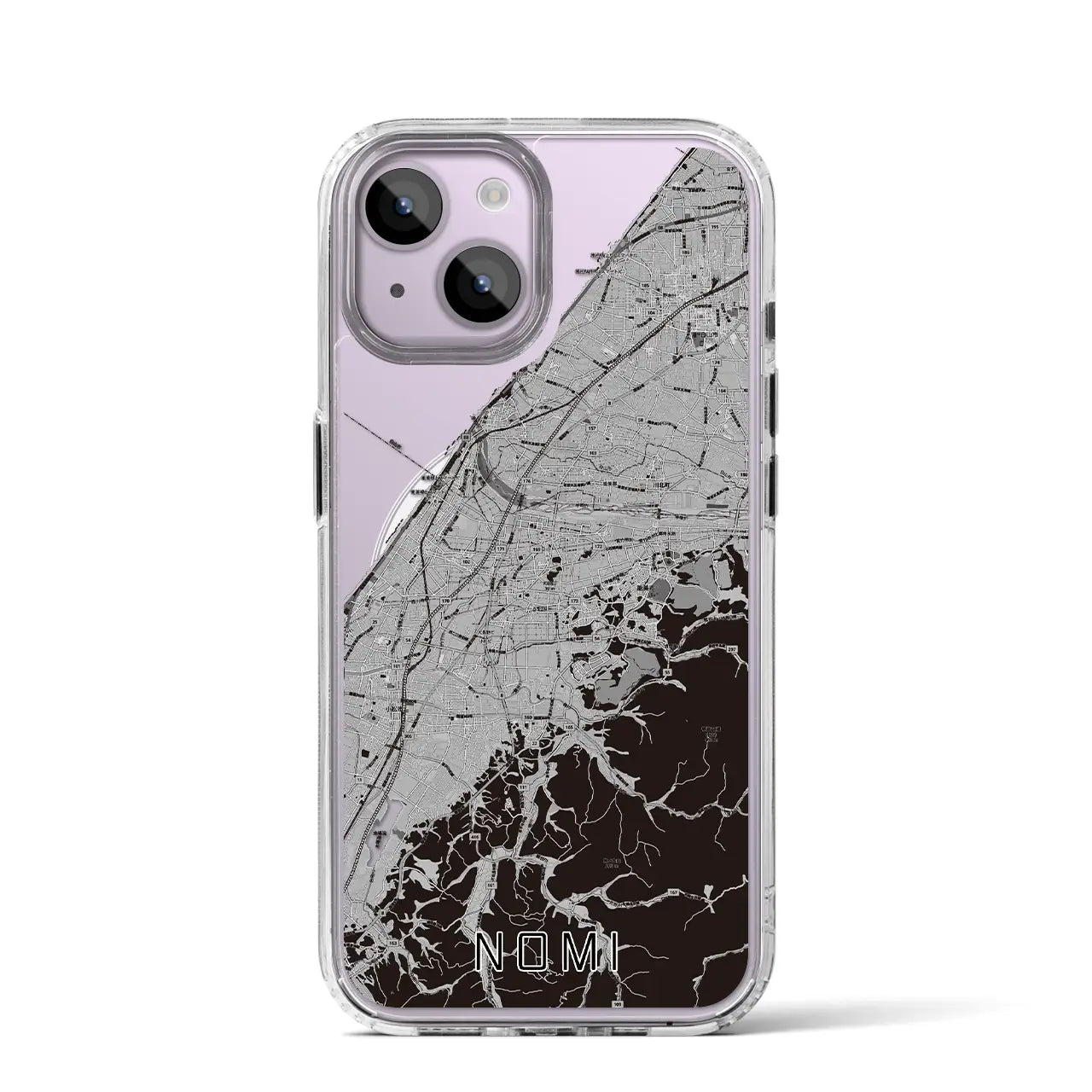 【能美(石川県)】地図柄iPhoneケース(MagSafeタイプ)