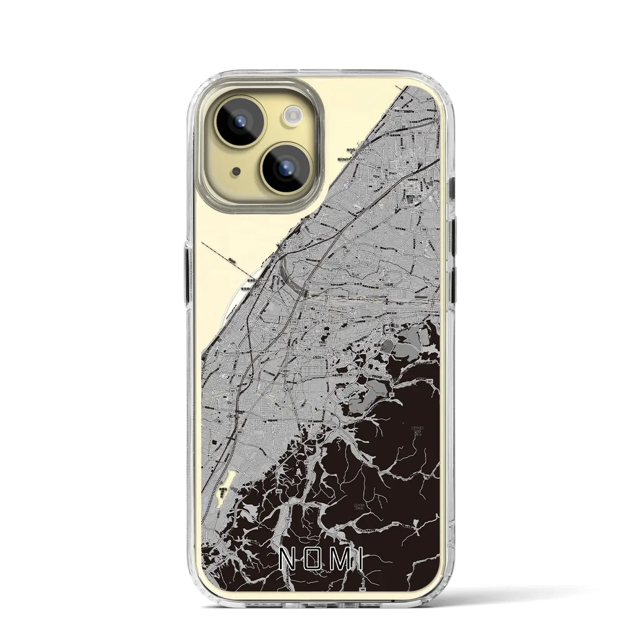 【能美(石川県)】地図柄iPhoneケース(MagSafeタイプ)