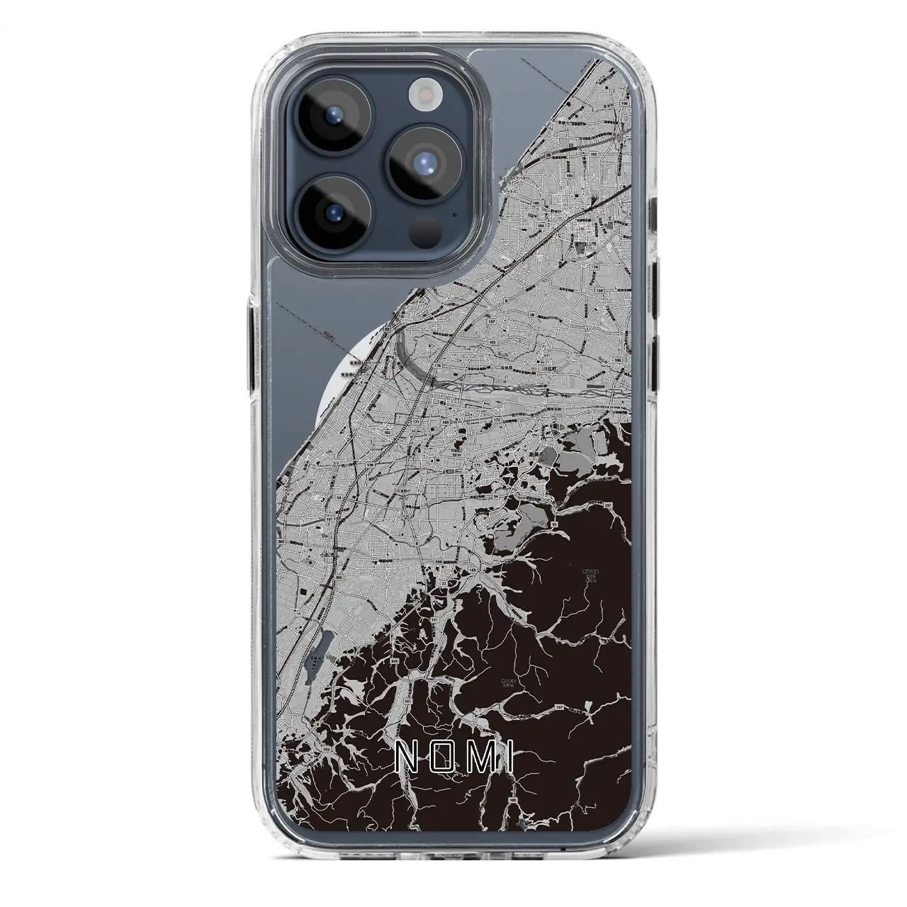 【能美(石川県)】地図柄iPhoneケース(MagSafeタイプ)