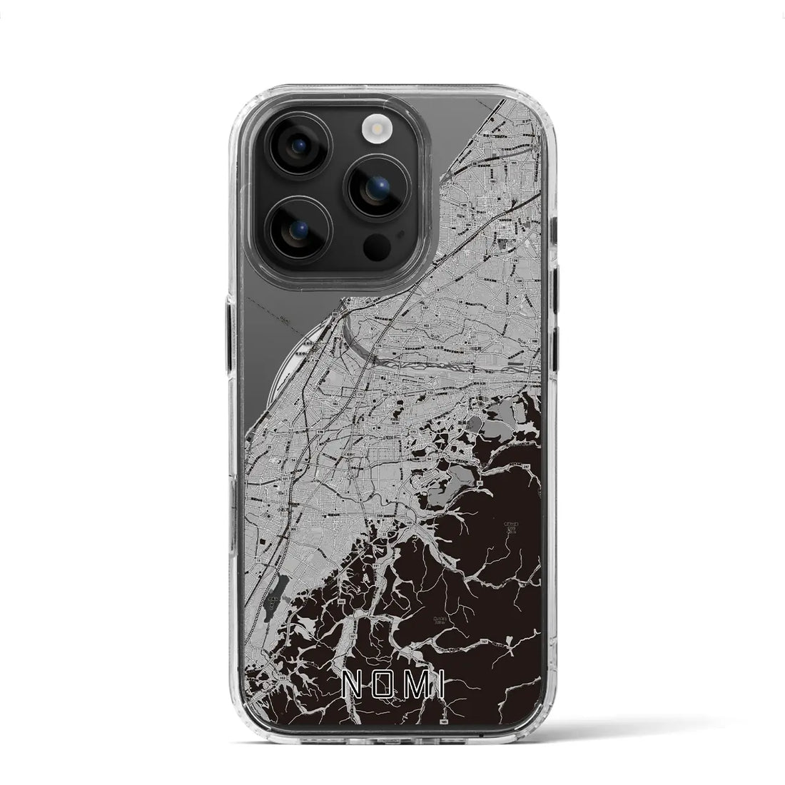 【能美(石川県)】地図柄iPhoneケース(MagSafeタイプ)