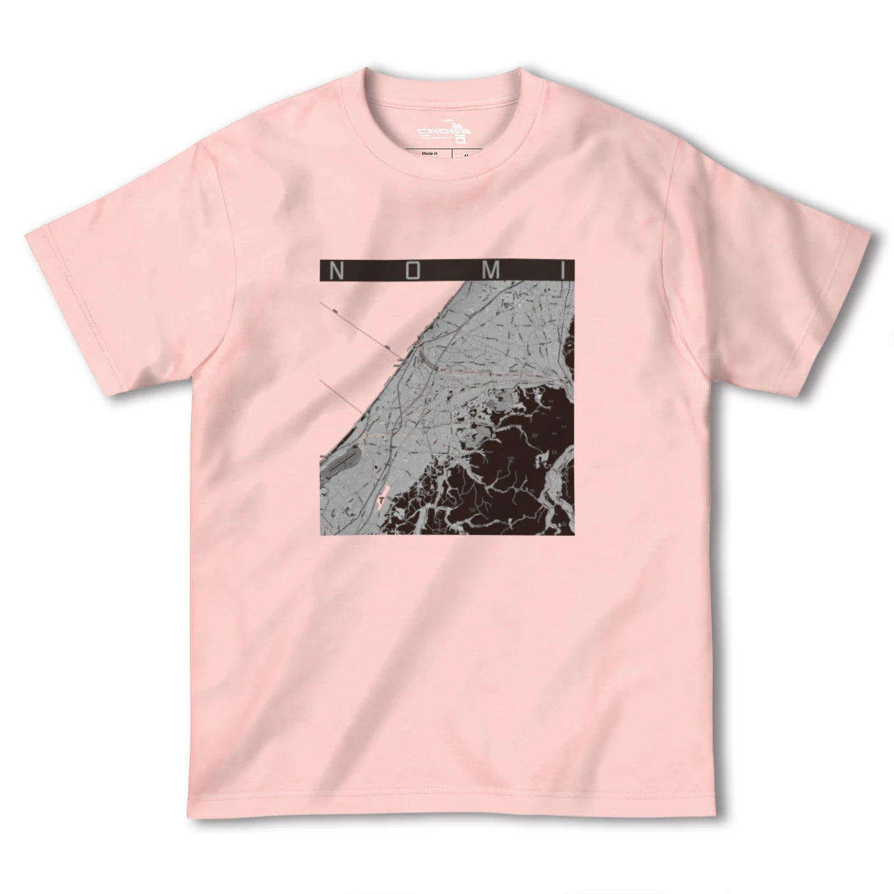 【能美(石川県)】地図柄ヘビーウェイトTシャツ