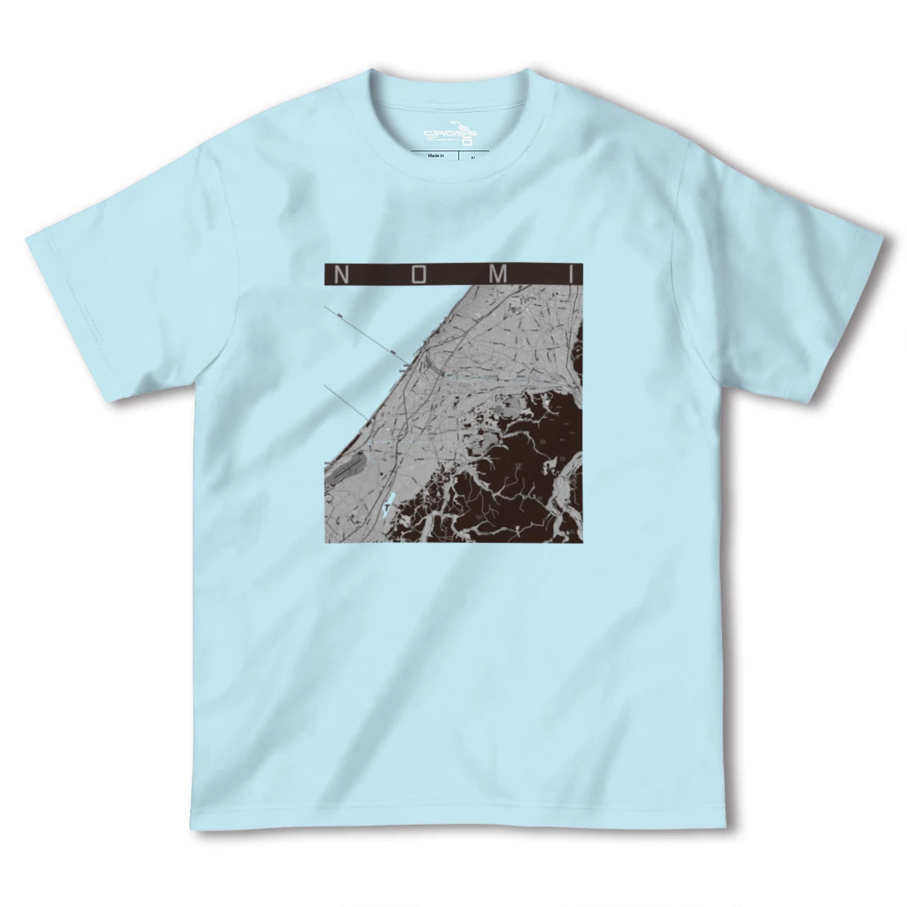 【能美(石川県)】地図柄ヘビーウェイトTシャツ