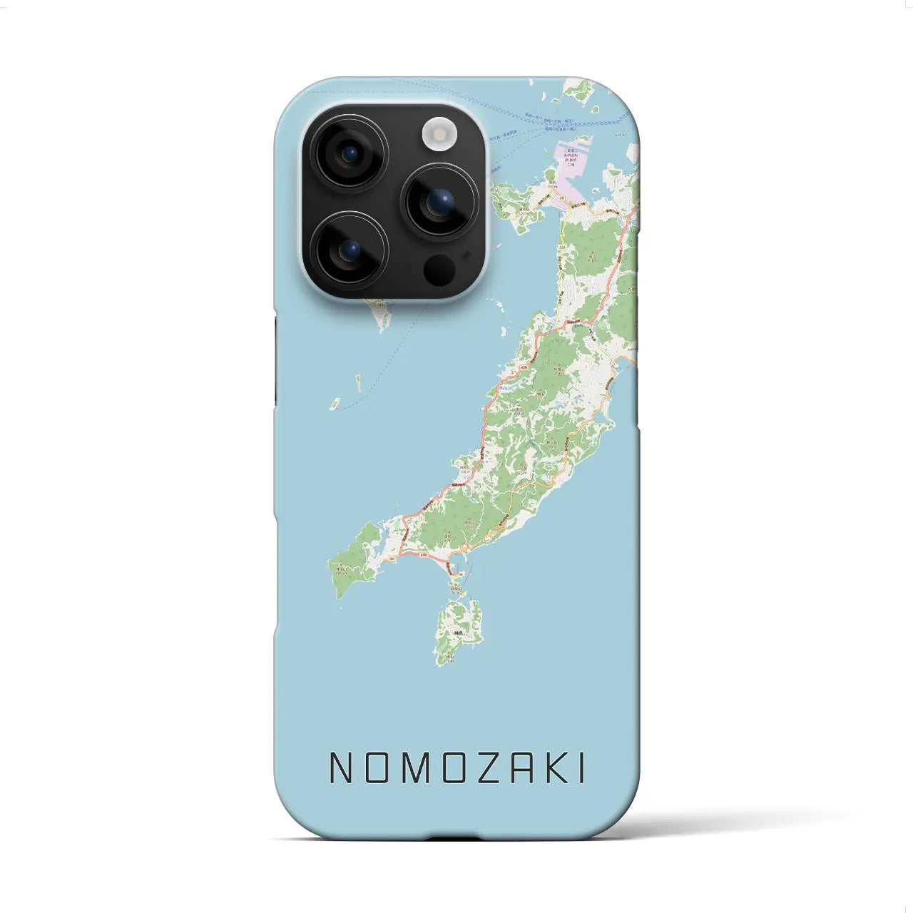 【野母崎(長崎県)】地図柄iPhoneケース(バックカバータイプ)