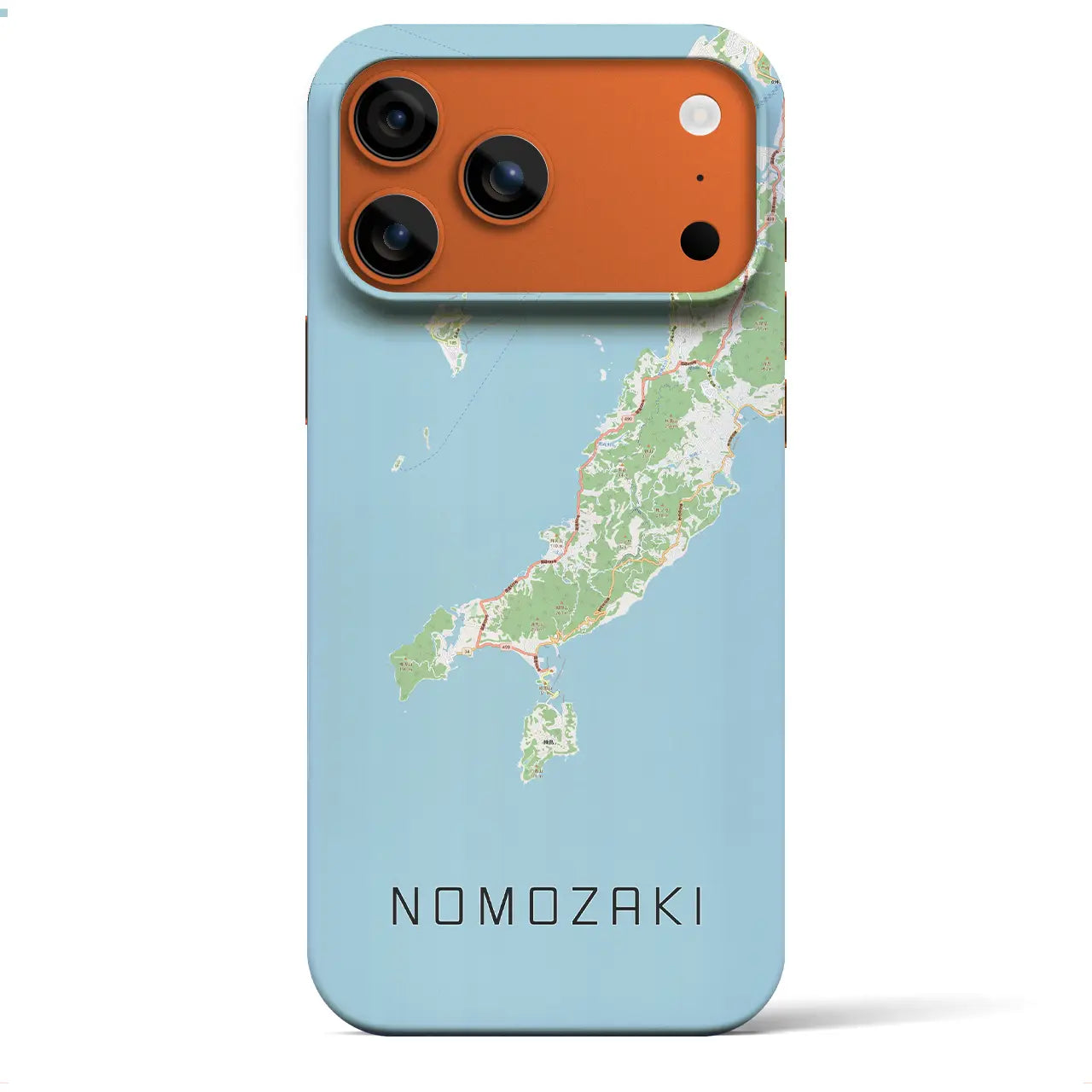 【野母崎(長崎県)】地図柄iPhoneケース(バックカバータイプ)