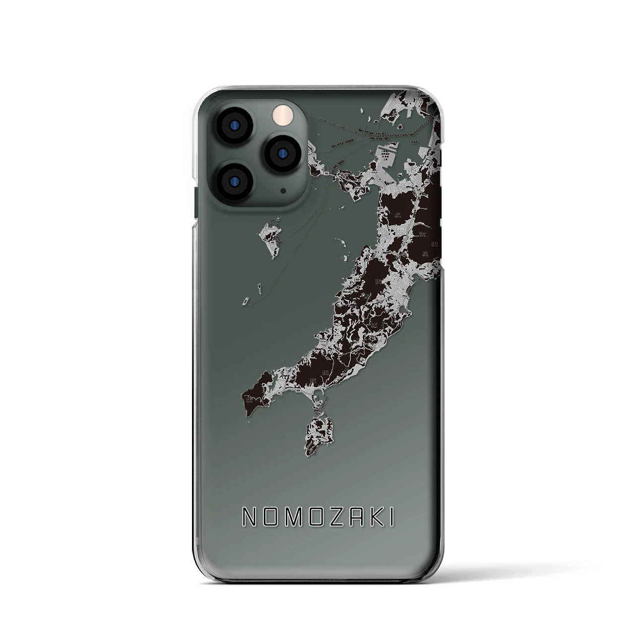 【野母崎(長崎県)】地図柄iPhoneケース(クリアタイプ)