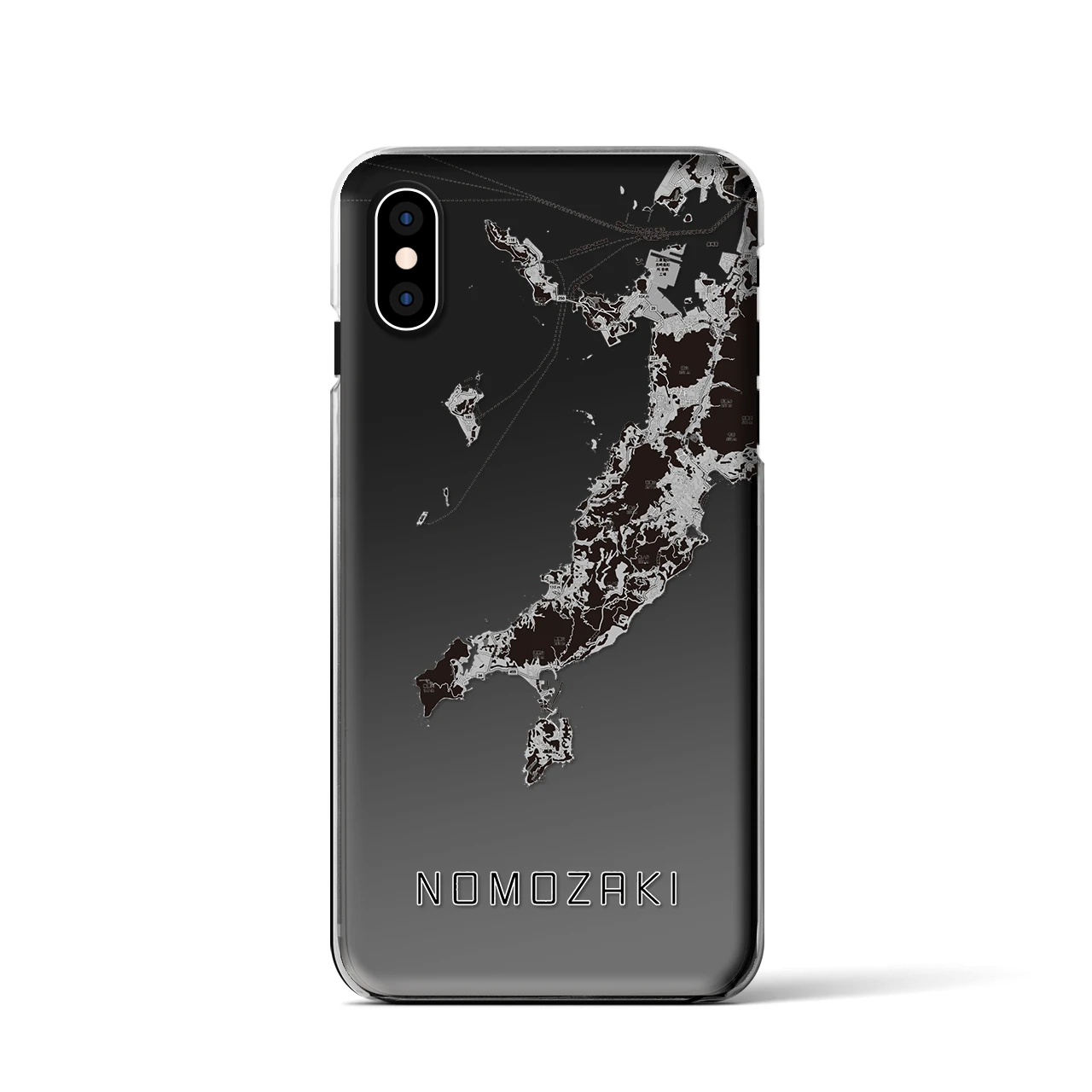 【野母崎(長崎県)】地図柄iPhoneケース(クリアタイプ)