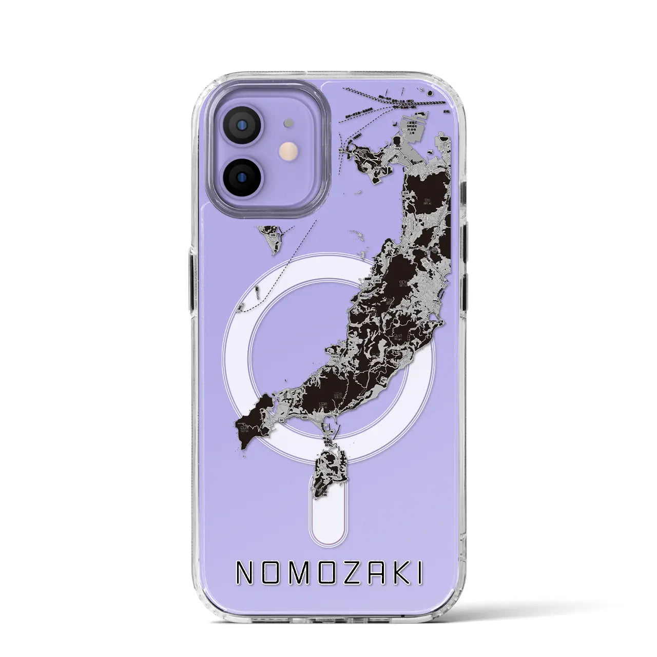 【野母崎(長崎県)】地図柄iPhoneケース(MagSafeタイプ)