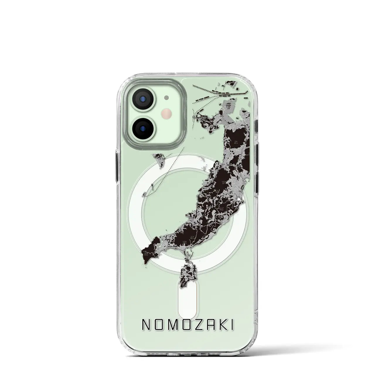 【野母崎(長崎県)】地図柄iPhoneケース(MagSafeタイプ)