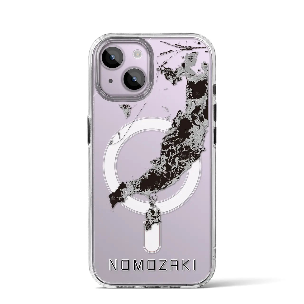 【野母崎(長崎県)】地図柄iPhoneケース(MagSafeタイプ)