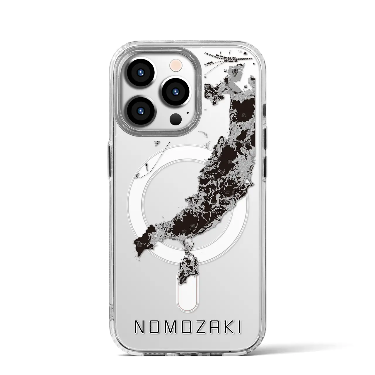 【野母崎(長崎県)】地図柄iPhoneケース(MagSafeタイプ)