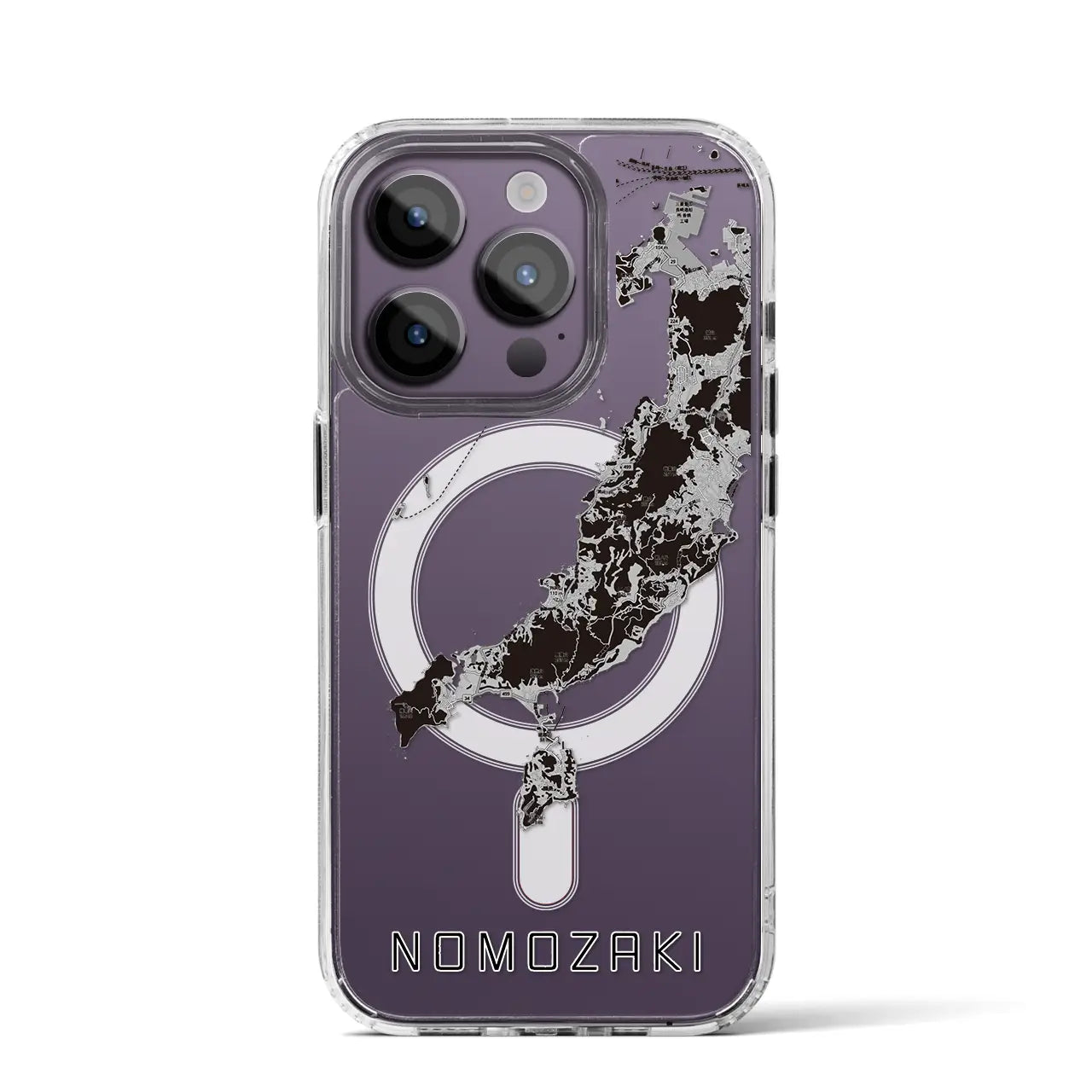 【野母崎(長崎県)】地図柄iPhoneケース(MagSafeタイプ)