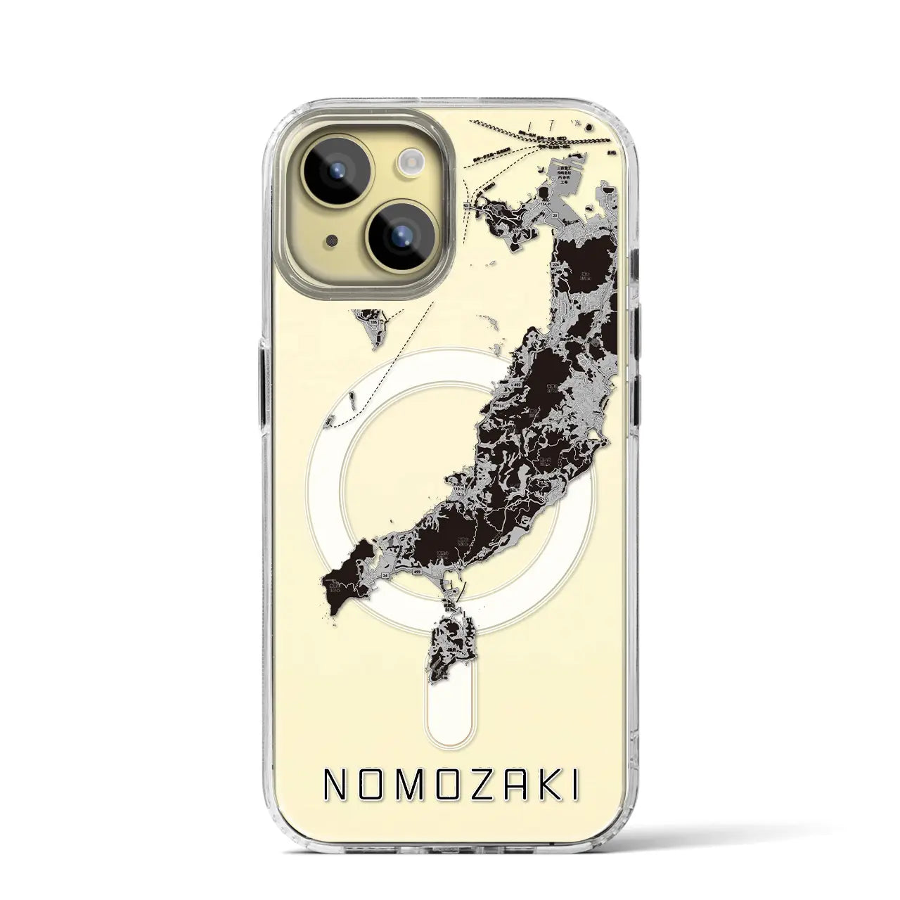 【野母崎(長崎県)】地図柄iPhoneケース(MagSafeタイプ)