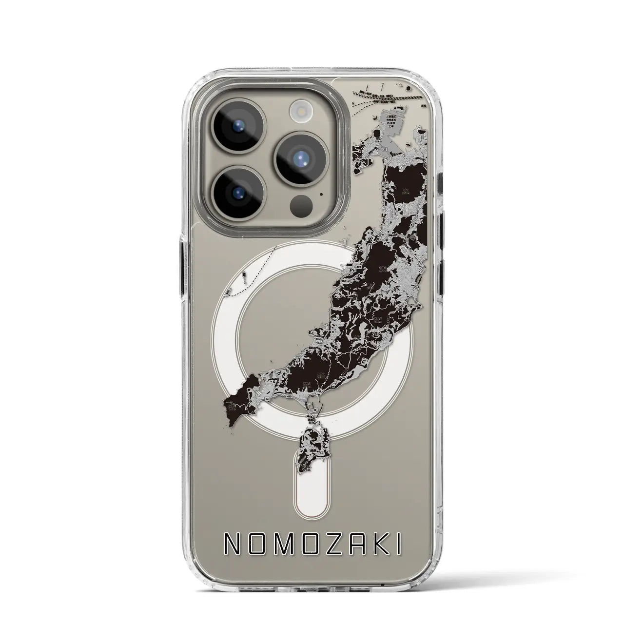 【野母崎(長崎県)】地図柄iPhoneケース(MagSafeタイプ)