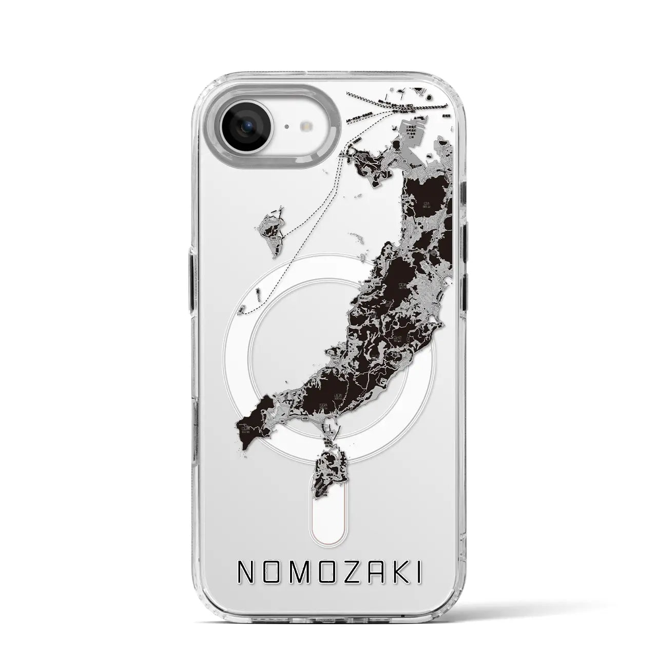 【野母崎(長崎県)】地図柄iPhoneケース(MagSafeタイプ)