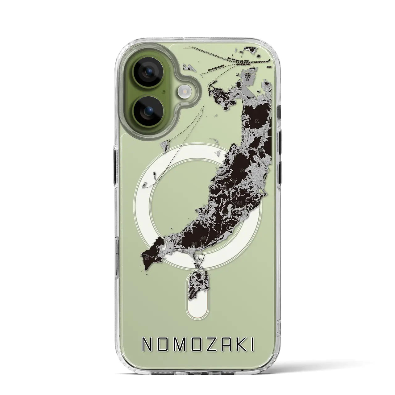 【野母崎(長崎県)】地図柄iPhoneケース(MagSafeタイプ)